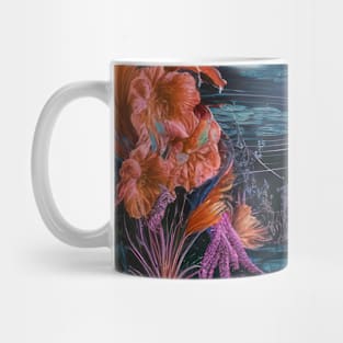 Mystical Moonlit Lake with Swans Mug